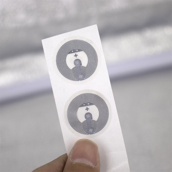 Blank white printable RFID 13.56MHz NTAG216 NFC Label / Sticker / Tag